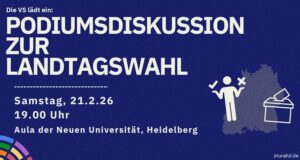 Mehr über den Artikel erfahren Podiumsdiskussion zur Landtagswahl, in HD 21.2.