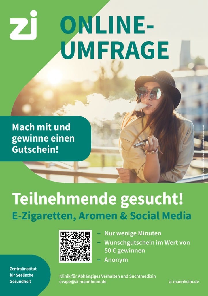 Du betrachtest gerade Mach mit bei unserer Umfrage zu E Zigaretten